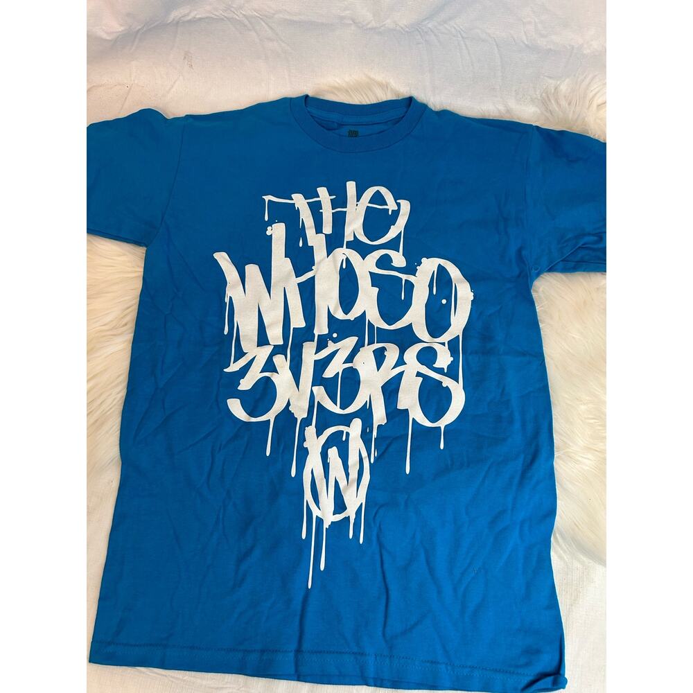 NWOT The Whosoevers Adult Small Skate Shirt Blue Vintage